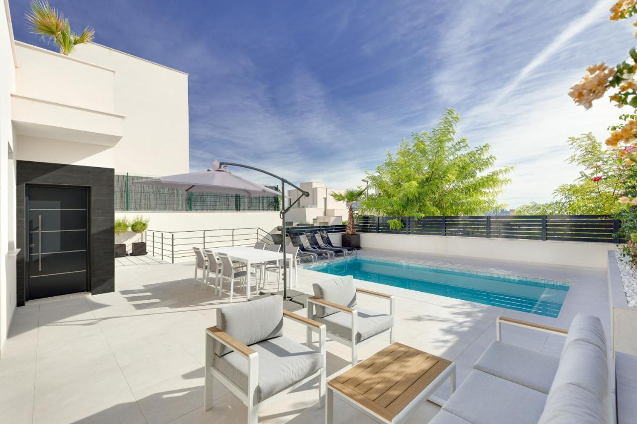 Villa Blanka, Amazing Villa With Hot Tube & Heated Pool In Polop, Alicante Exterior foto